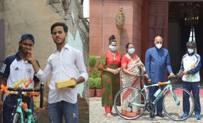 राष्ट्रपति से साइकिल प्राप्त करने वाले रियाज जल्दी पहुंचेंगे साई