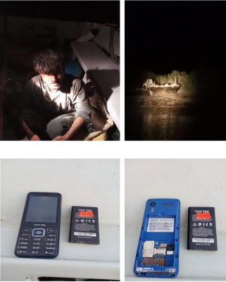 बीएसएफ ने भारतीय क्षेत्र में घुसपैठ करते पाकिस्तानी मछुआरे को पकड़ा