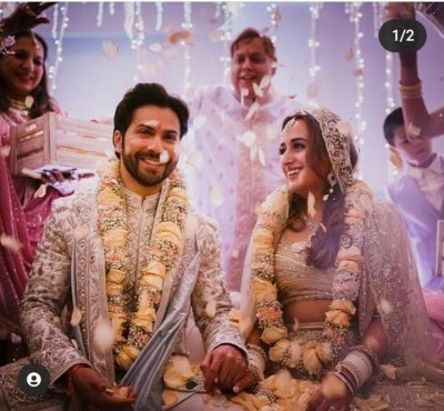 वरुण धवन ने नताशा से शादी की पहली तस्वीर साझा की