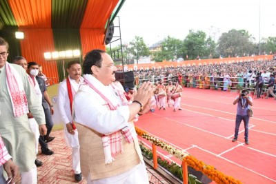 चुनाव जीतने के लिए कांग्रेस सांप्रदायिक दलों से हाथ मिलाती है : नड्डा