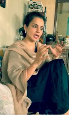 कंगना ने भारत के बारे में विदेशियों के सामने रोने वालों को दी चेतावनी