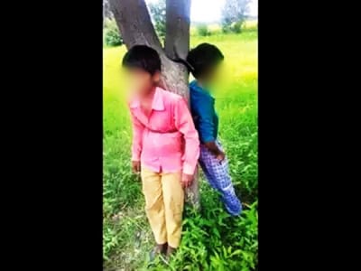 जामुन तोड़ने पर दलित लड़कों की पेड़ से बांधकर की पिटाई