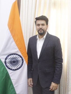 लचीली भारतीय अर्थव्यवस्था मजबूत बुनियादी आधारों पर रहेगी सकारात्मक : अनुराग ठाकुर